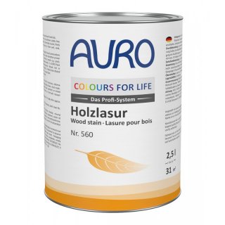 AURO CFL COLOURS FOR LIFE Holzlasur 560, farbig
