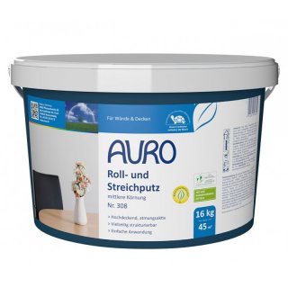 AURO Roll- und Streichputz, mittlere Krnung 308