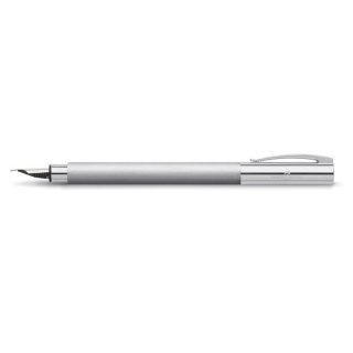 FABER CASTELL Ambition Edelstahl Fller, Federbreite F, silber