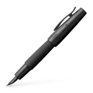 FABER CASTELL e-motion Pure Black Fller, Federbreite M, schwarz